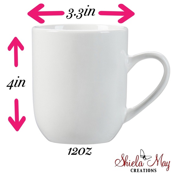 Personalized Initial & Message 12oz Mug - Picture 5 of 5